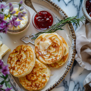 English Crumpets courtesy of Sherlock Holmes Cookbook