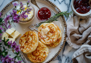 English Crumpets courtesy of Victorian Inspired Cookbook