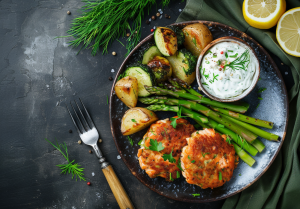 German Salmon Cakes courtesy of Sherloc Holmes recipes