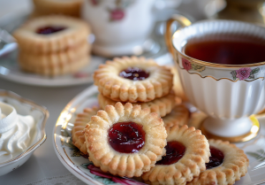 Jammie Dodgers courtesy of Sherlock Holmes Cookbook