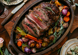 Crown's roast Leg of Lamb Culinary Journey with Sherlock Holmes
