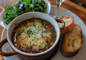 French Onion Soup - Culinary Journey with Sherlock Holmes