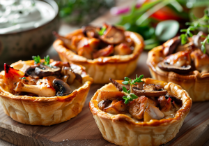 Chicken and Mushroom Tarts - Mrs. Hudson's recipes
