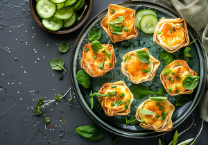 Mini Coronation Chicken Bite - on the menu with Sherlock Holmes